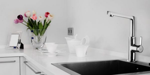 شیر آشپزخانه kwc مدل آوا تاپ لاین کروم