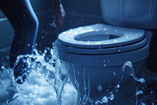رفع نشت آب از توالت فرنگی