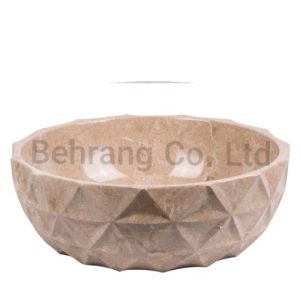 روشویی کاسه سنگی مدل مثلثی نمین جام
