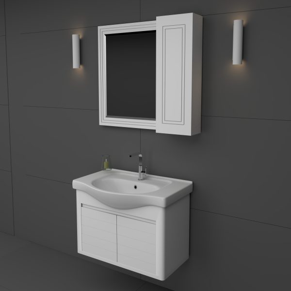 روشویی کابینتی مدل ویستا 80دیواری