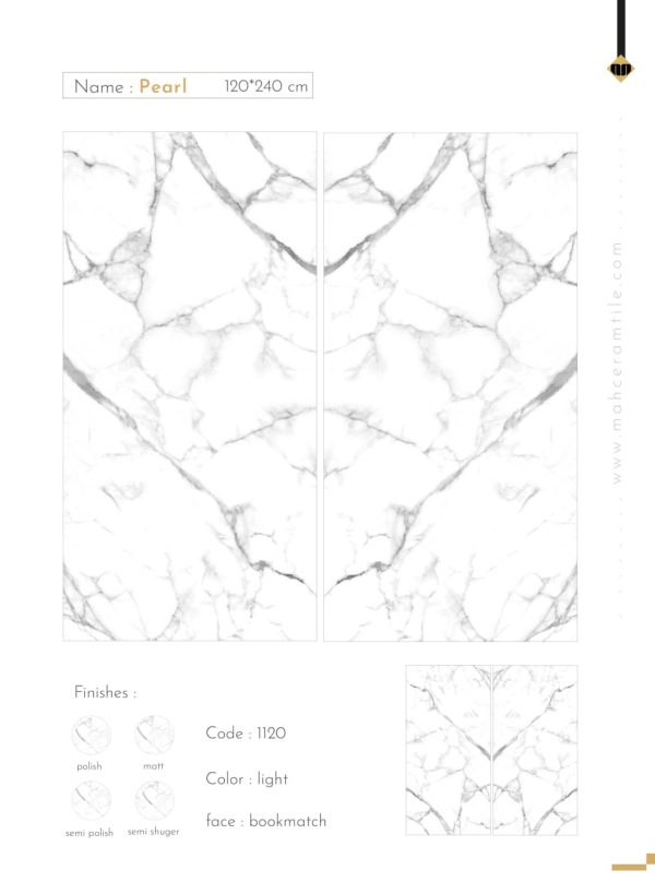 سرامیک فیورنزا مدل pearl semi polish - Image 3